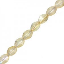 Czech Pinch beads 5x3mm Crystal yellow rainbow 00030/98531